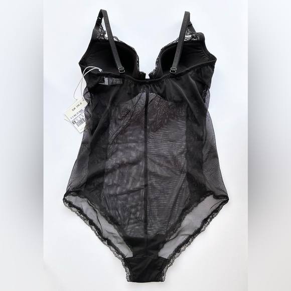 LA PERLA Ballade Sheer Underwire Lace-Trim Bodysuit NWT - Picture 4 of 16
